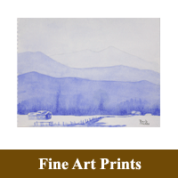 Stand alone Print image of Winter in Blue as a hyperlink to the Fine Art Prints information page