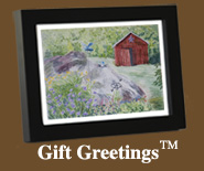 Image of a framed Gift Greetings depicting the Buddies print