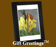 Image of a framed Gift Greetings depicting the Cleopatra Canas print