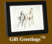 Image of a framed Gift Greetings depicting the Colts Playing print