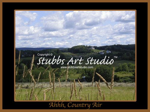 This is the enlarged image of the Ahhh Country Air Fine Art Print