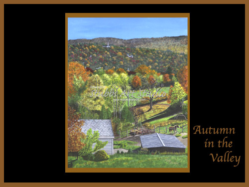 This is the enlarged image of the Autumn in the Valley Fine Art Print