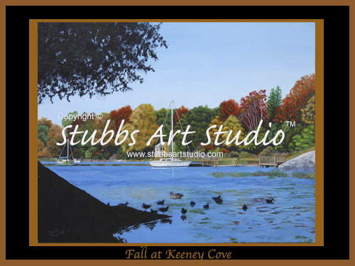 This is the enlarged image of the Fall At Keeney Cove Fine Art Print